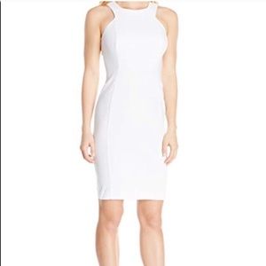 Calvin Klein sheath dress with unique neckline